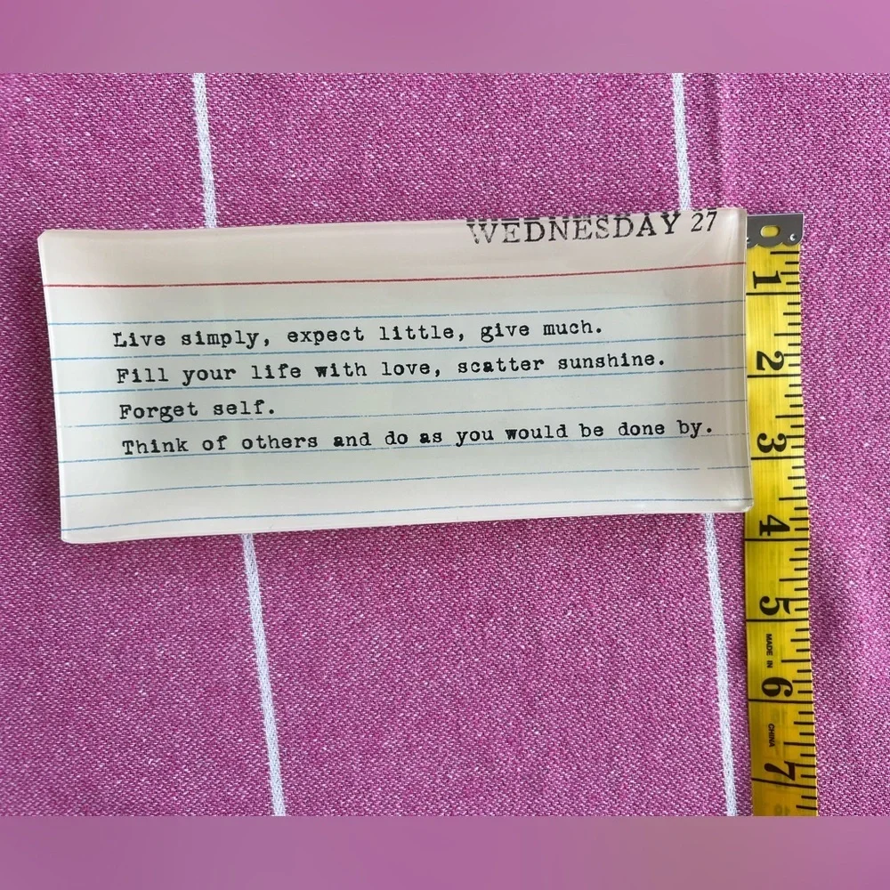 4/$20 🦋 Inspirational Quote Ceramic Jewelry Tray Trinket Dish